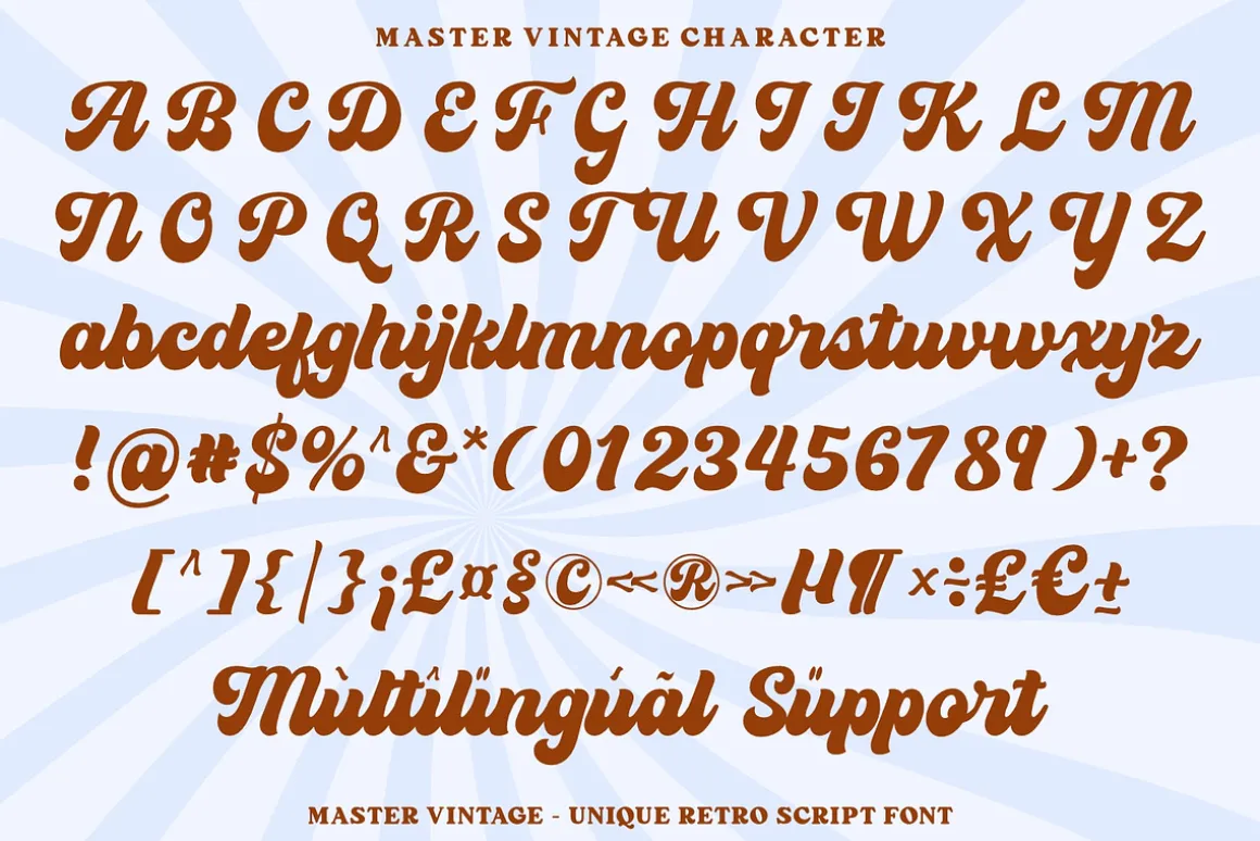 Master Vintage - Retro Script Font