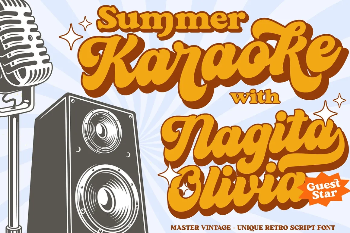 Master Vintage - Retro Script Font