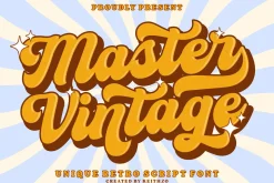Master Vintage - Retro Script Font