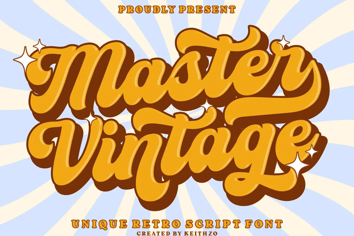 Master Vintage - Retro Script Font