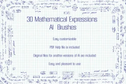 30 Mathematical Illustrator Brushes