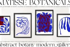 Matisse botanicals abstract line art