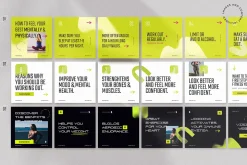 MAX Fitness Insta Carousel for CANVA