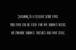 Maxrok - Elegant Serif Font