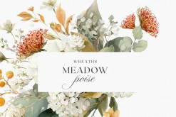 Meadow Poise - Wildflower Watercolor