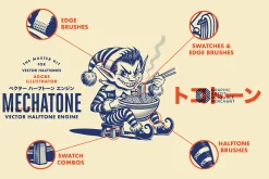Mechatone Halftone Vector Engine
