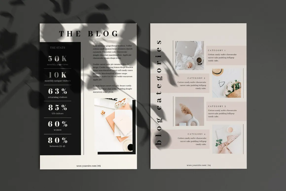 Media Kit Canva Template | DAHLIA