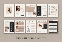 Media Kit Canva Template | DAHLIA