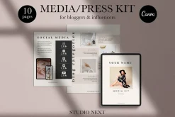 Media Kit Canva Template | DAHLIA