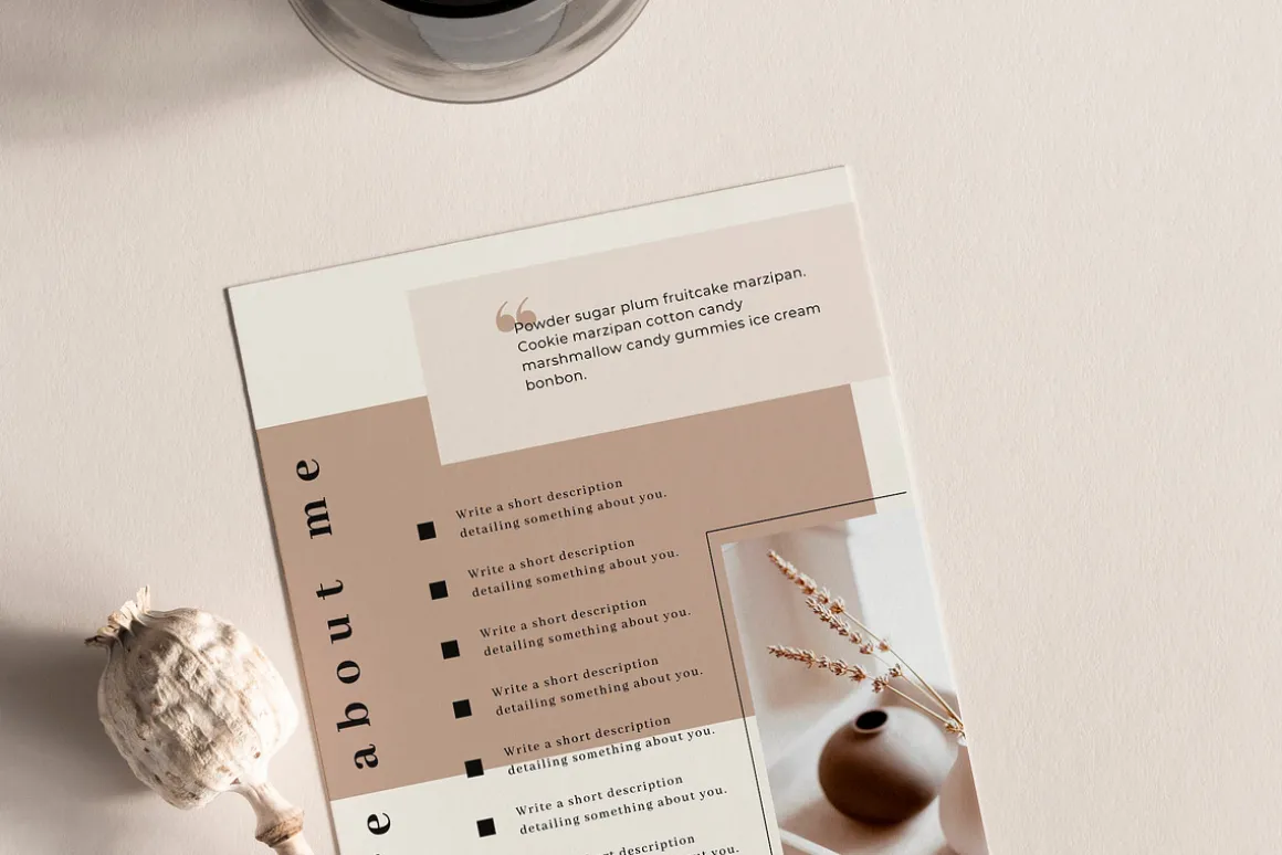 Media Kit Canva Template | DAHLIA