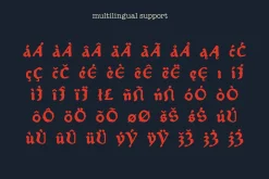 Medieval Grammar blackletter font