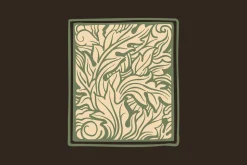 Medieval Leaves Colored initials set