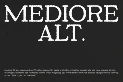 Mediore Alt - Distressed Serif Font
