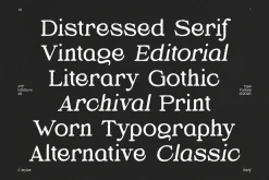 Mediore Alt - Distressed Serif Font