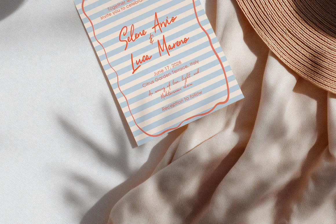 Mediterranean Stationery Mockup Set