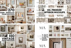 950+ Mega Frame Mockup Bundle