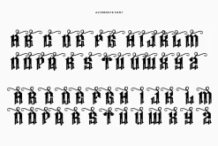 Megas Blemor - Tattoo Font