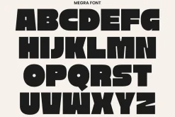 Megra | Modern Heavy Sans Serif Font
