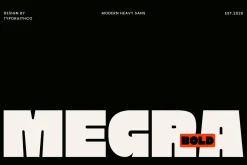 Megra | Modern Heavy Sans Serif Font