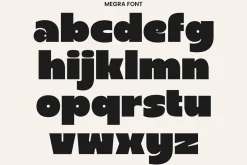 Megra | Modern Heavy Sans Serif Font