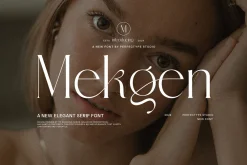 Mekgen Ligature Serif Font