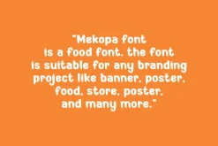 Mekopa - Food Font