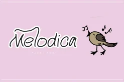 Melodica cute font