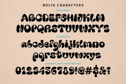 Melta - Bubble Groovy Font