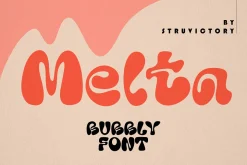 Melta - Bubble Groovy Font