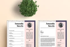 Memphis CV / Resume Template / N