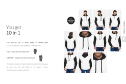 Men Hoodie Mock-ups Set FREE DEMO