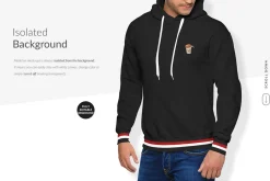 Men Hoodie Mock-ups Set FREE DEMO
