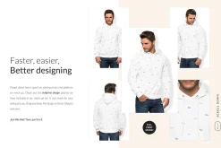 Men Hoodie Mock-ups Set FREE DEMO