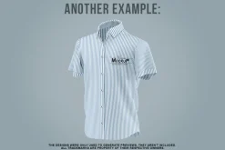 Men Short Sleeve Shirt Mockup PSD