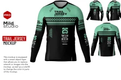Mens Trail Jersey Mockup