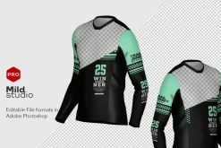 Mens Trail Jersey Mockup