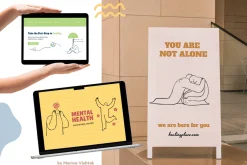 Mental Health Abstract Line Clipart