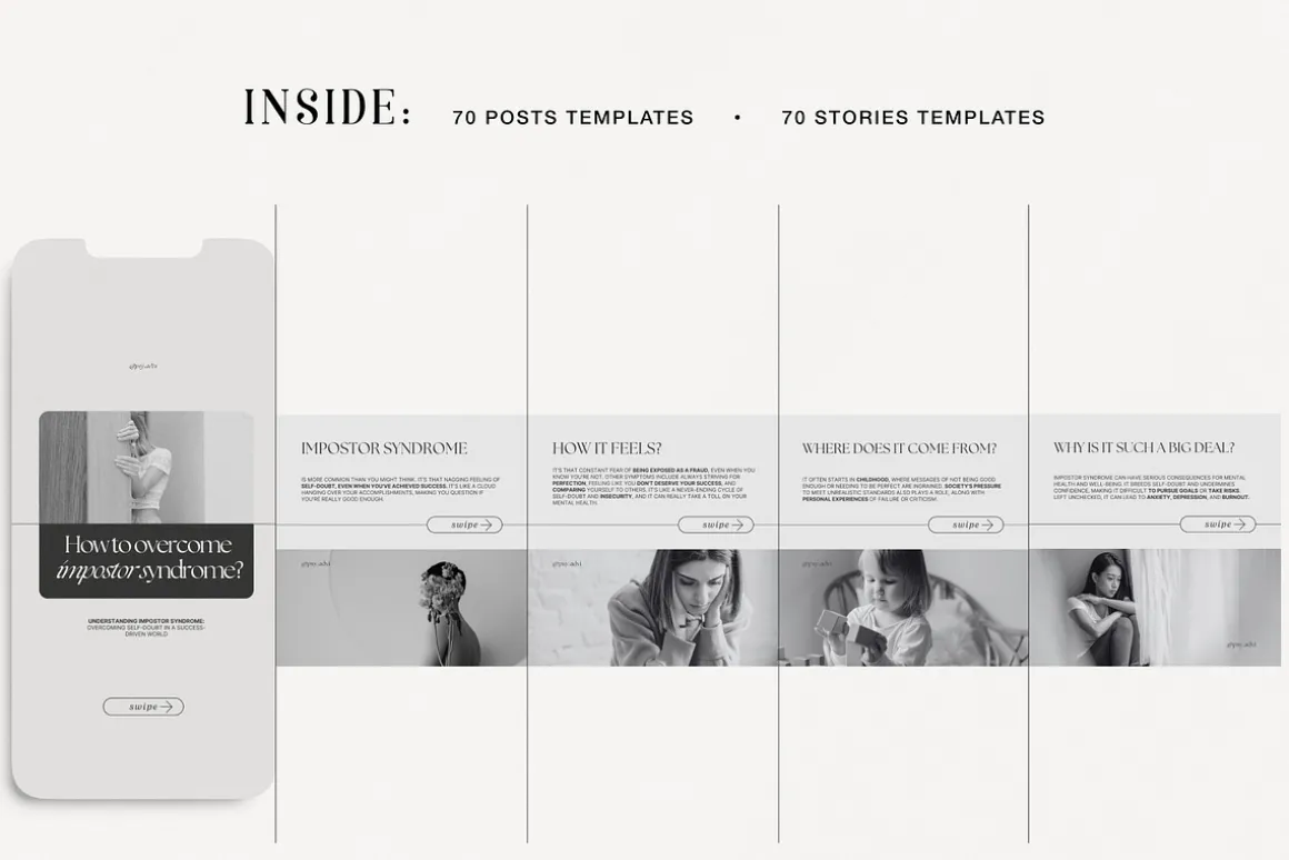 Mental Health Instagram Templates