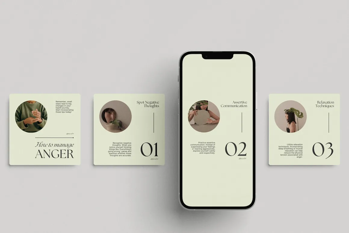 Mental Health Instagram Templates