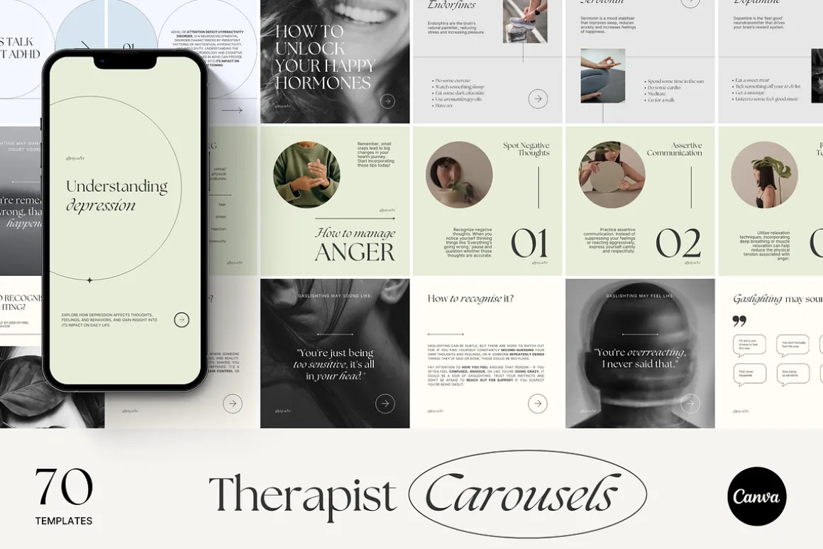 Mental Health Instagram Templates