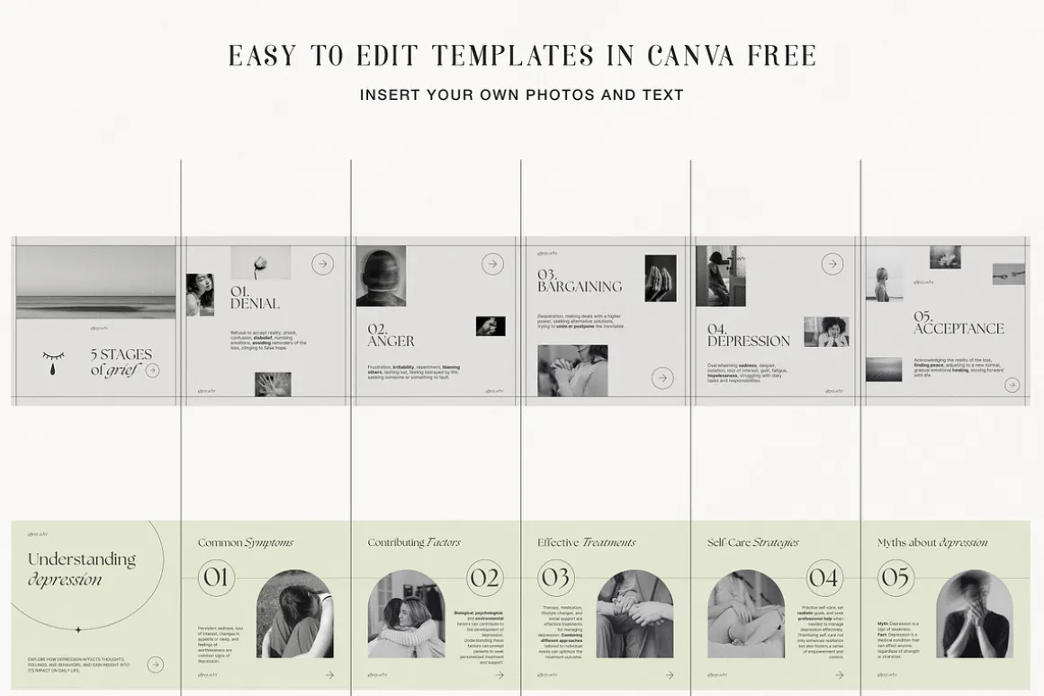 Mental Health Instagram Templates