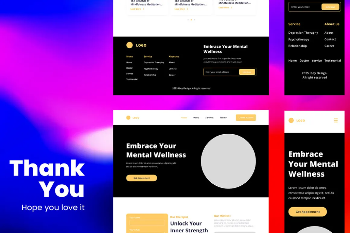 Mental Health Wireframe Website 08