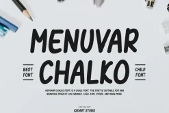 Menuvar Chalko - Chalk & Marker Font