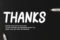 Menuvar Chalko - Chalk & Marker Font
