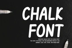 Menuvar Chalko - Chalk & Marker Font