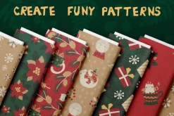 Meowy Christmas • cards & elements
