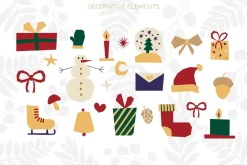 Meowy Christmas • cards & elements