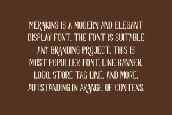 Merakins - Fashion & Elegant Font