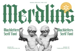 Merdlins Modern Blackletter Serif