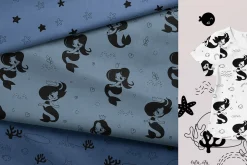 Mermaid. Print and pattern